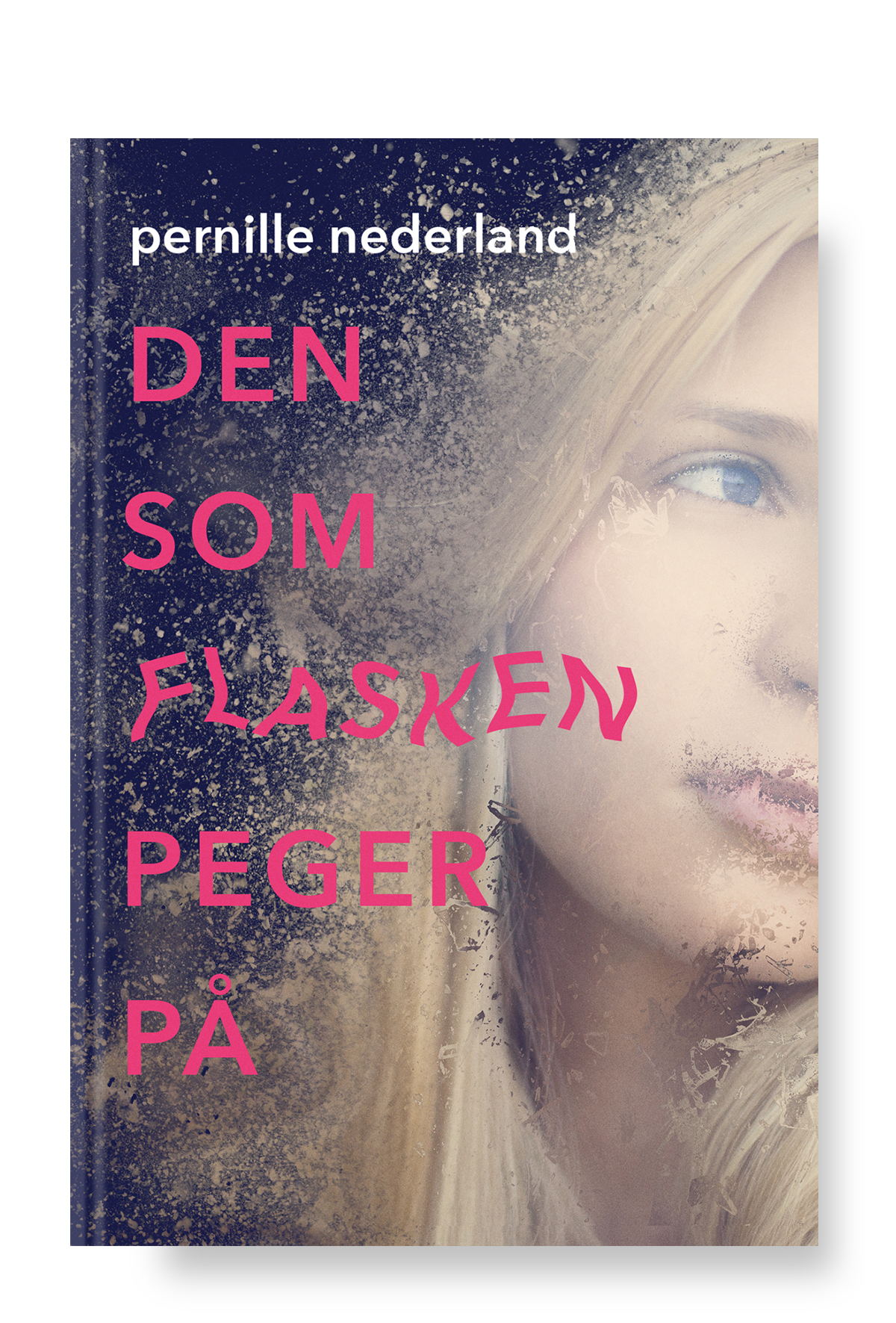 den_som_flasken_peger_paa_bogdesign_omslag_alene_hald